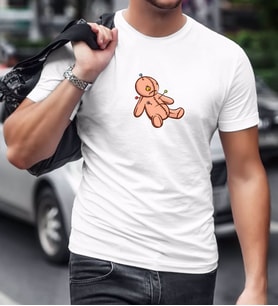 BK Gift Oyuncak Tasarımlı Beyaz T-Shirt-1
