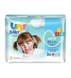 Uni Baby Aktif Islak Mendil 3*52'li