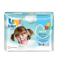 Uni Baby Aktif Islak Mendil 3*52'li
