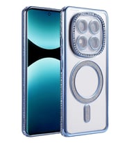 Mey İthalat® Redmi Note 15 4G Joke Simli Magneticsafe Kılıf - Mavi