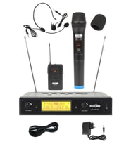 Lastvoice Lm-202EH Çiftli Telsiz Kablosuz EL ve Headset Mikrofon