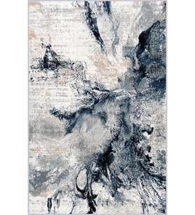 Eliana Home Baskılı, Yıkanabilir Kaymaz Taban Salon Halısı LNA1502 100x150 cm (Lacivert)