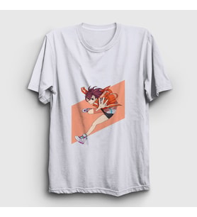 Presmono Unisex Beyaz Momo Ayase V2 Anime Dandadan T-Shirt 512258tt