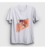 Presmono Unisex Beyaz Momo Ayase V2 Anime Dandadan T-Shirt 512258tt