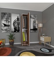 Kenzlife gardırop öğrenci dolabı tek kapılı günebakan cvz 180*35*42 cvz gardolap dolap ofis (Karışık)