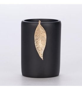 Leaf Diş Fırçalık Siyah Altın
