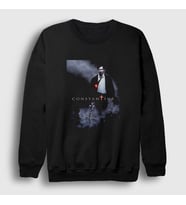 Presmono Unisex Siyah Keanu Reeves Film John Constantine Sweatshirt 480661tt
