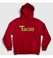 Presmono Unisex Kırmızı Tacos Anime Dragon Ball Kapüşonlu Sweatshirt 237221tt