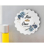 Nişan Düğün Hatırası Ahşap Magnet