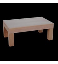 Orta Sehpa 13562 KÜT Model Ahşap Kutu Ayak  Ayak MDF HAM Doğal Renk Tabla El Yapı