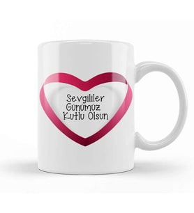 Sevgililer Günü Sevgiliye Hediye 072 Kupa Bardak Porselen