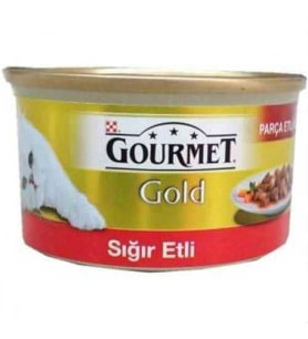 Gourmet Gold Sığır Etli Konserve mama 85 Gr