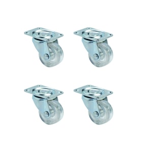 Furç Tablalı Bilyalı Teker - 38MM - Şeffaf HKS240 - 4 Adet