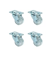 Furç Tablalı Bilyalı Teker - 38MM - Şeffaf HKS240 - 4 Adet
