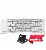 IBK-580BT Katlanabilir Bluetooth Klavye  Sessiz 67 Tuş Mini Taşınabilir iOS/Android/Windows Uyumlu