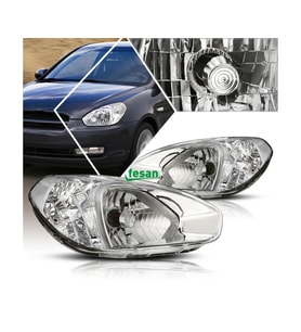 Hyundai Accent Era Sağ Sol Ön Far Takımı Manuel 2009-2011