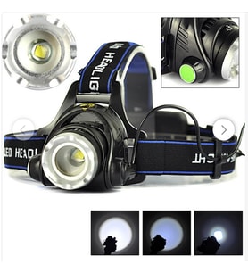 Boruit Led Kafa Feneri 2000Lm Xm-L T6 2000 Lumens 3 Modlu