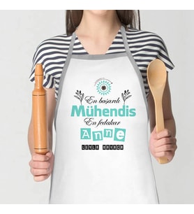 Kişiye Özel Mühendis Annelere Özel Mutfak Önlüğü