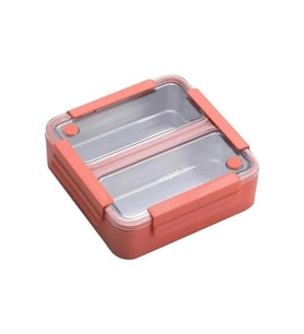 VAGONLİFE PASLANMAZ ÇELİK BÖLMELİ YEMEK KABI 2 BÖLMELİ - LUNCH BOX BL9807-2 1100 ML - SOMON