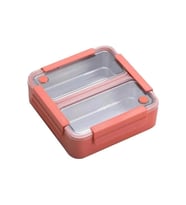 VAGONLİFE PASLANMAZ ÇELİK BÖLMELİ YEMEK KABI 2 BÖLMELİ - LUNCH BOX BL9807-2 1100 ML - SOMON