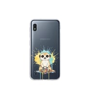 Samsung Galaxy A10 ile Uyumlu Splash Mirket Tasarımlı Şeffaf Silikon Kılıf