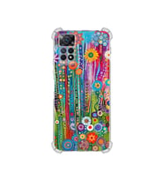 PrintiFy Redmi Note 11 Pro 5g ile Uyumlu Düşlerin Dansı Serisi Folklorik Bahçe Tasarımlı Uv Baskılı Köşe Korumalı Antişok Kılıf