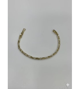 Zirkon Taşlı Pirinç Cm Bileklik 17+2 Cm - Kbl0399