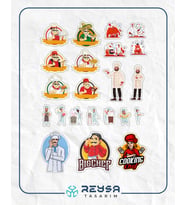 Aşçı Chef Sticker Set-1 15 Parça Telefon, Tablet, Defter, Laptop Sticker