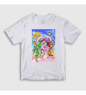 Presmono Unisex Çocuk Beyaz Precure Pretty Cure Anime T-Shirt 439809tt