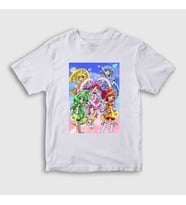 Presmono Unisex Çocuk Beyaz Precure Pretty Cure Anime T-Shirt 439809tt