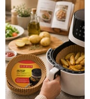 Airfryer Pişirme Kağıdı 100 Lü Yapışmaz Yağ Geçirmez Kağıt