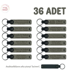 Kül Gri, Eczanelere Özel, Müşterilerinize Sunabileceğiniz 36' lı Anahtarlık, Değerli Hediye