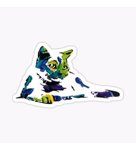 Araba Leptop için Kedi Oto Sticker Yapıştırması Etiket  17CM z8