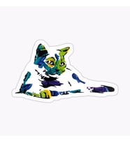 Araba Leptop için Kedi Oto Sticker Yapıştırması Etiket  17CM z8