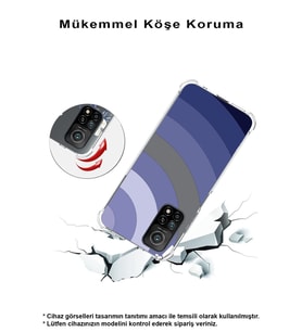 Huawei Y5 2019  Köşe Korumalı Antişok Kapak Renk Cümbüşü Tasarımlı Şeffaf  Kılıf