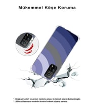 Huawei Y5 2019  Köşe Korumalı Antişok Kapak Renk Cümbüşü Tasarımlı Şeffaf  Kılıf