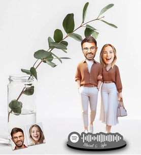 Kişiye Özel Spotify Sevgili Tasarımlı Ahşap Biblo Model-29