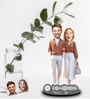 Kişiye Özel Spotify Sevgili Tasarımlı Ahşap Biblo Model-29