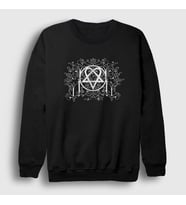 Presmono Unisex Siyah Decor Him Sweatshirt 80397tt