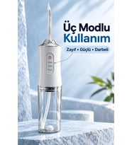 Şarj Edilebilir Ağız Duşu Üç Modlu Şeffaf Hazneli
