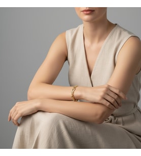 STİL İNCİSİ/XUPING JEWELRY REYNA ZİRKON TAŞLI BİLEKLİK (Altın Rengi)