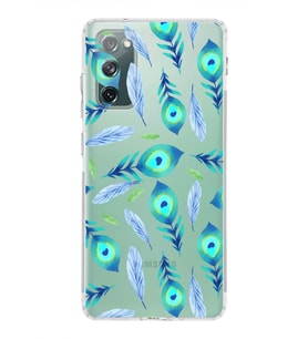 PrintiFy Samsung Galaxy S20 FE ile Uyumlu 1mm Slim Fit Nazar Boncuğu 3 Baskılı Şeffaf  Kılıf