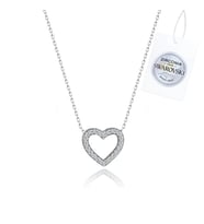 Swarovski Zirconia Taşlı Kalp Kolye