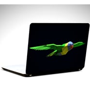 Papağan Low Poly Laptop Sticker 12 İnch (29X24CM)