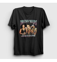 Presmono Unisex Siyah Poster Müzik Bruno Mars T-Shirt 477533tt
