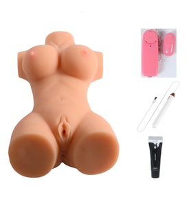 Realistik Hissiyata Sahip İç Yüzey Yapısı Gerçekçi Yapıda Yapay Vajina Ve Anüs Mastürbatör+Set