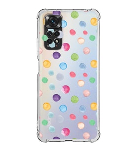 PrintiFy Xiaomi Redmi Note 11 Pro Uyumlu Water Color 6 Baskılı Şeffaf Köşe Korumalı Antişok Kılıf