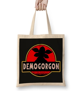 Demogorgon Jurassic Park Stranger Things Bez Çanta Uzun Saplı
