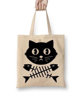 Kill All Men Kedi Cats Bez Çanta Uzun Saplı