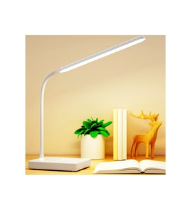 Dokunmatik Şarjlı 58cm LED Masa Lambası, Şık ve Kullanışlı Tasarım (Krem)